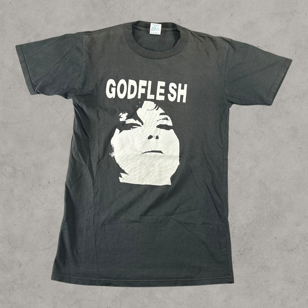 Vintage Godflesh Streetcleaner Shirt Men Large Black Jerzees Metal Band Earrache
